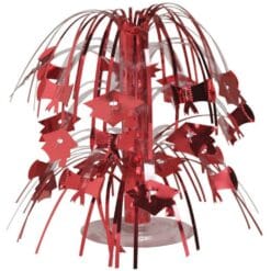 Red Grad Cap Cascade Centerpiece
