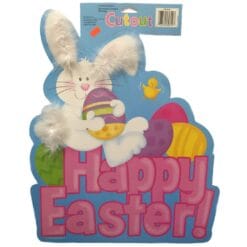 Bunny w/Maribou Cutout 18"
