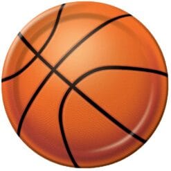 Allstar Basketball Plates 9" 8CT