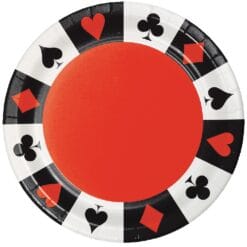 Card Night Plates 7" 8CT