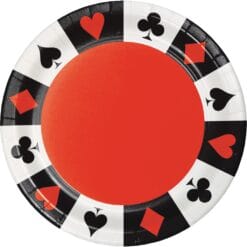 Card Night Plates 9" 8CT