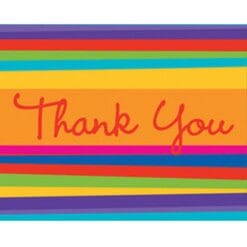 Birthday Stripes Thank You Cards 8CT