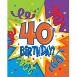 Inv FLD 6/8CT 40th Bday Blast