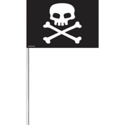 Pirate Favor Flags Plastic Small 8CT