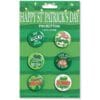 St. Patrick's Day Buttons Metal 6CT