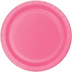 Candy Pink Plate Paper 7" 24CT