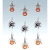Dangler Pumpkin & Spider Decor 3CT