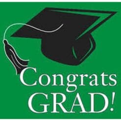 Green Grad Napkins Beverage 2P 36CT