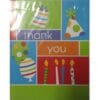 Retro Birthday Thank You Cards 8CT