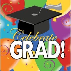 Grad Balloons Napkin Lunch 20CT
