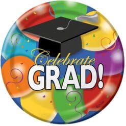 Grad Balloons Plates 7" 8CT