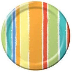 Sunshine Stripes Plates 7" 8CT