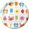 Sunshine Stripes Icons Plates 9&Quot; 8Ct