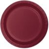 Burgundy Plate Paper 7" 24CT 1 Burgundy Plate Paper 7&Quot; 24Ct