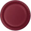 Burgundy Plate Paper 9&Quot; 24Ct