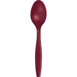 Burgundy Cutlery Spoons 24CT
