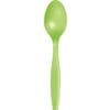 Fresh Lime Cutlery Spoons 24Ct
