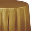 G Gold Tablecover 82&Quot; Rnd Plastic