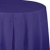 Purple Tablecover 82" RND Plastic 1 Purple Tablecover 82&Quot; Rnd Plastic