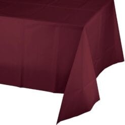 Burgundy Tablecover 54x108 Plastic