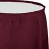 Burgundy Tableskirt 14FT 1 Burgundy Tableskirt 14Ft