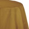 G Gold Tablecover 82&Quot; Rnd Ppr/Poly