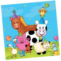 Barnyard Bash Napkins Beverage 3P 16CT