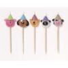 Barnyard Animal Pick Candles 5Ct