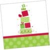 Holiday Chic Napkins Beverage 2P 18Ct