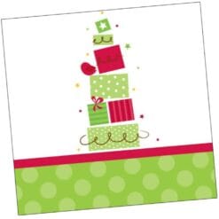 Holiday Chic Napkins Beverage 2P 18CT