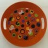 Halloween Tray Plastic RND w/HNDL 10" 1 Halloween Tray Plastic Rnd W/Hndl 10&Quot;