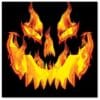 Fiery Pumpkin Tablecover Plastic 54X108
