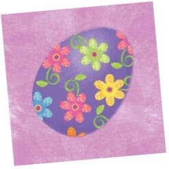 Springtime Eggs Napkins Beverage 18CT