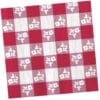 Red Gingham Napkins Beverage 2P 18CT