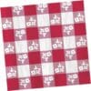 Red Gingham Napkins Lunch 2P 18Ct