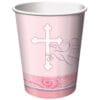 Faithful Dove Pink Cups Hot/Cold 9Oz 8Ct