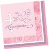 Faithful Dove Pink Napkins Beverage Communion 16CT