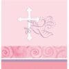 Faithful Dove Pink Tablecover Plastic 54X108