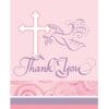 Faithful Dove Pink Thank You Notes 8Ct