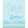 Faithful Dove Blue Baptism Invites 8CT 1 Faithful Dove Blue Baptism Invites 8Ct