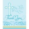 Faithful Dove Blue Thank You Notes 8Ct