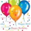 Birthday Balloons Tablecover Pl 48X88