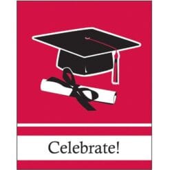 Red Grad Invitations 25CT