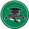 Green Grad Plates 7" 18CT