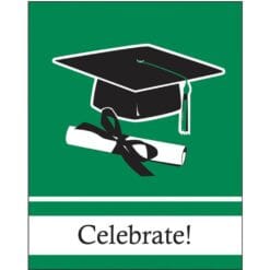 Green Grad Invitations 25CT