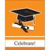 Orange Grad Invitations 25Ct.