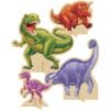 Dino Blast Standup Centerpiece 4 PCS