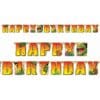 Dino Blast Large Jointed Birthday Banner 7.23 Ft