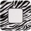 Zebra Print Plates SQR 9" 8CT