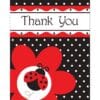 Ladybug Fancy Thank You Notes 8CT